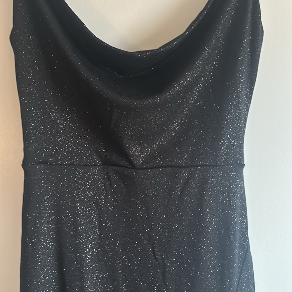 Maxi Black Glitter Dress - Picture 3 of 7